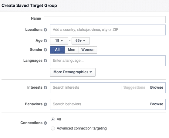 Facebook Audience Targeting Tool