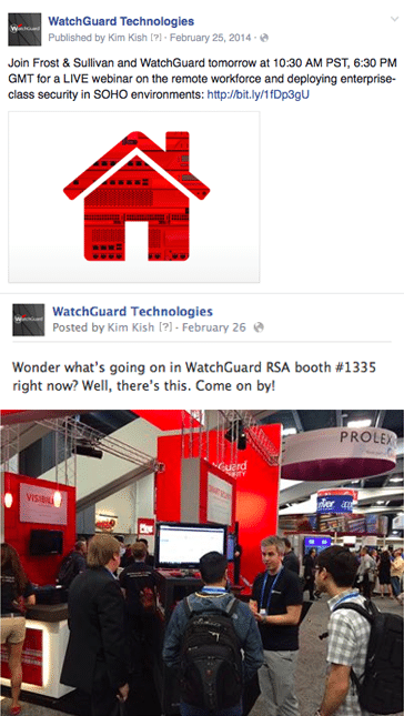 watchguard product launch: samples