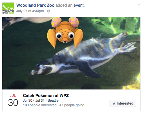 Woodland Park Zoo Pokémon GO